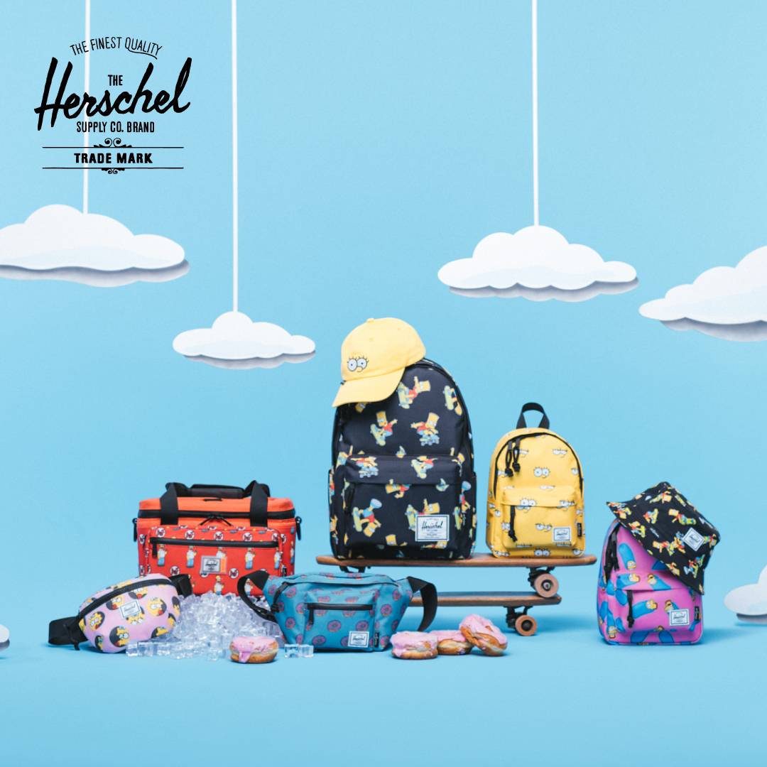 Herschel Supply and The Simpsons, courtesy of the brand