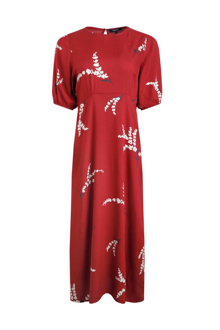 Everly LivaEco™ Printed Viscose Dress Evergreen Size 10 | Weird Fish