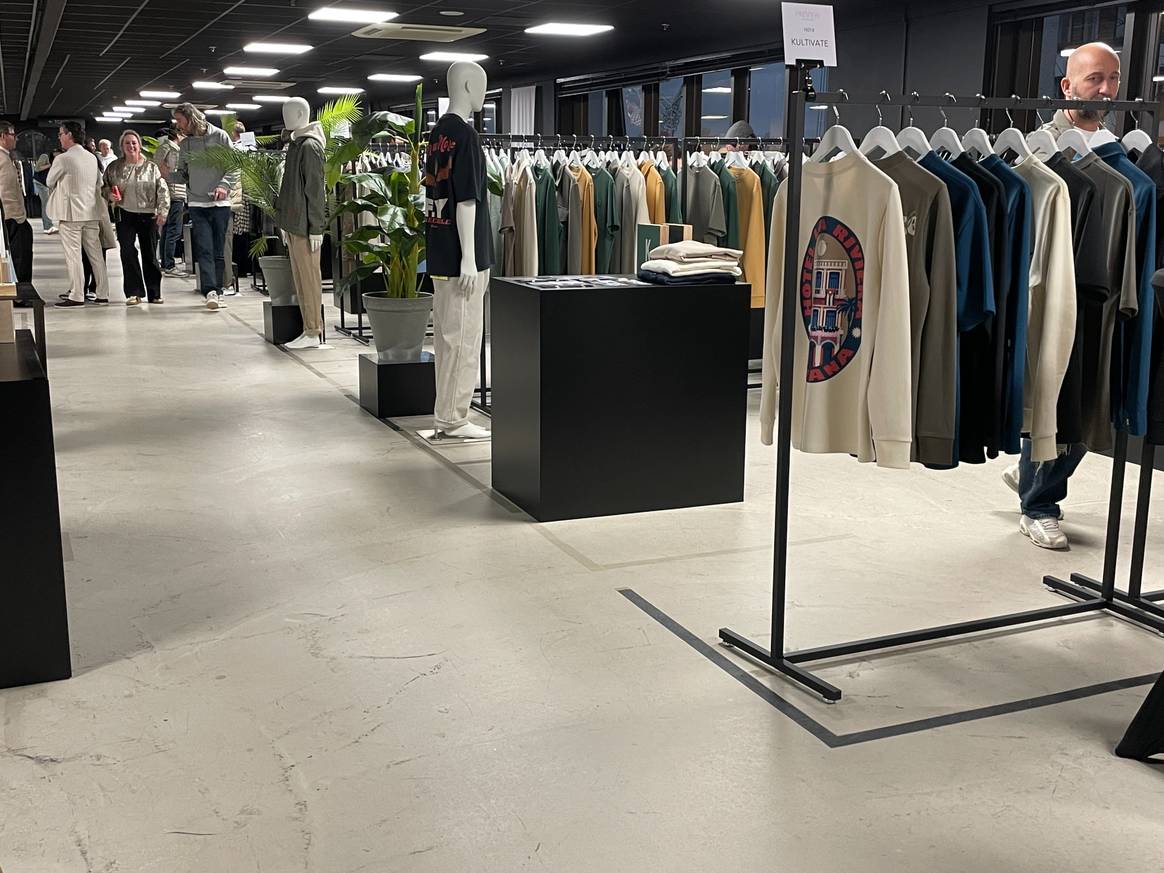 A section of the Preview Men exhibition floor.