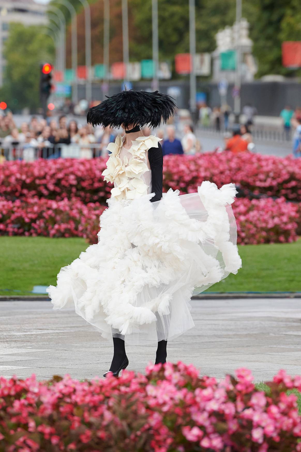 Desfile inaugural en la Puerta de Alcalá de Madrid es Moda, el sábado 7 de septiembre de 2024 en Madrid (España).