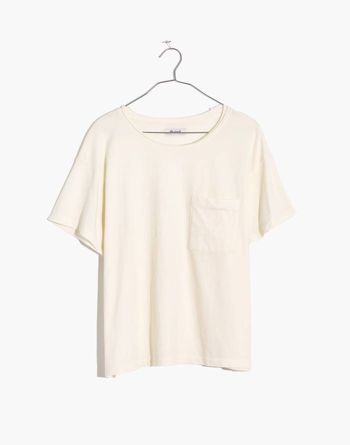 Plus Softfade Cotton Oversized Pocket Tee | Madewell