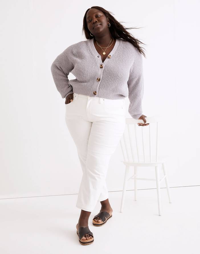 The Plus Curvy Perfect Vintage Jean in Tile White | Madewell