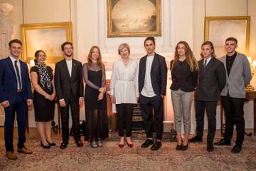 Prime Minister Theresa May hosts LFW welcome reception