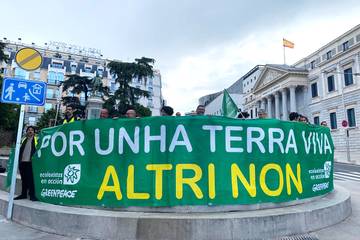Las protestas contra Altri llegan al Congreso