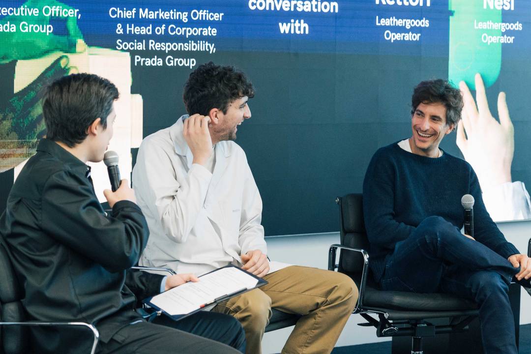 Lorenzo Bertelli ieri a Scandicci per festeggiare i 25 anni della Prada Academy Group