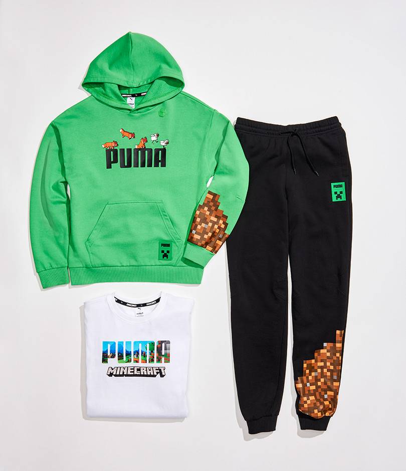 El icónico suede de puma actualiza su piel, cortesía de Minecraft