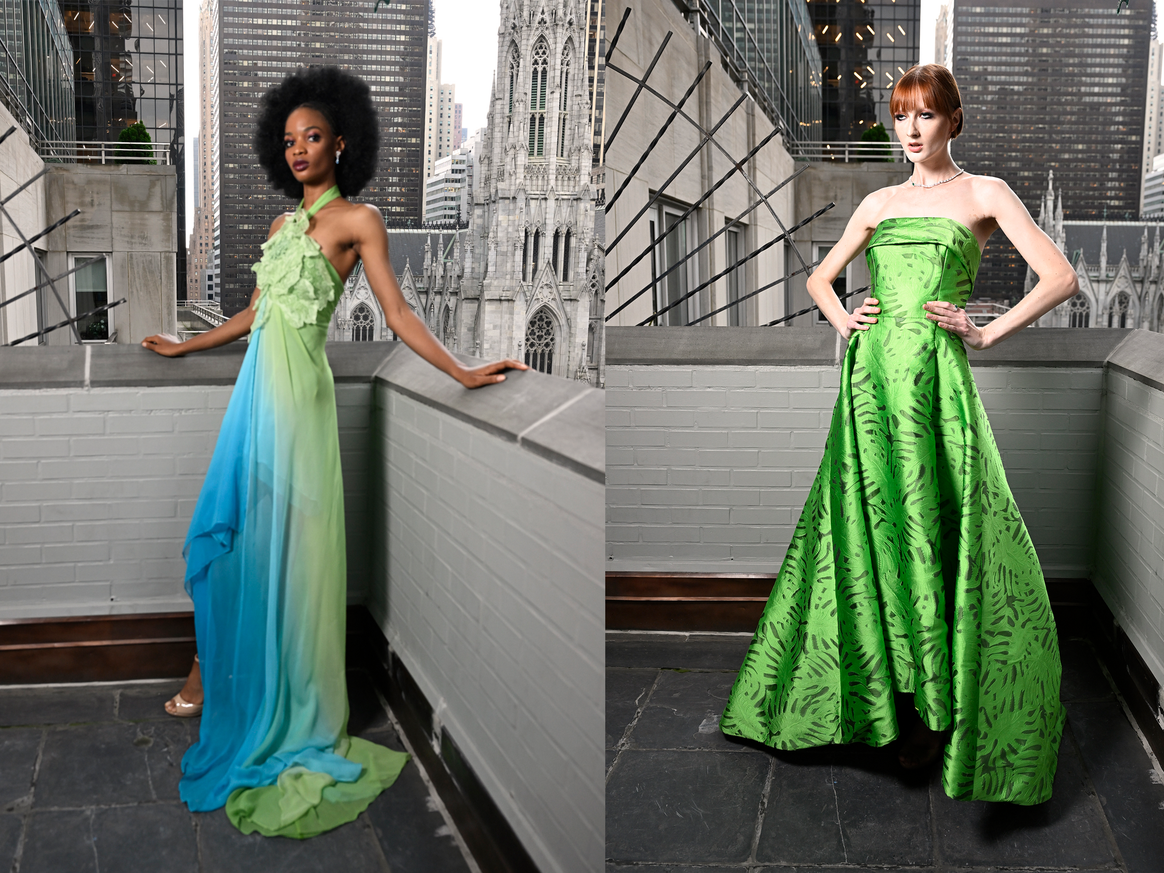 Looks from Kevan Hall ss24 shown during NYFW