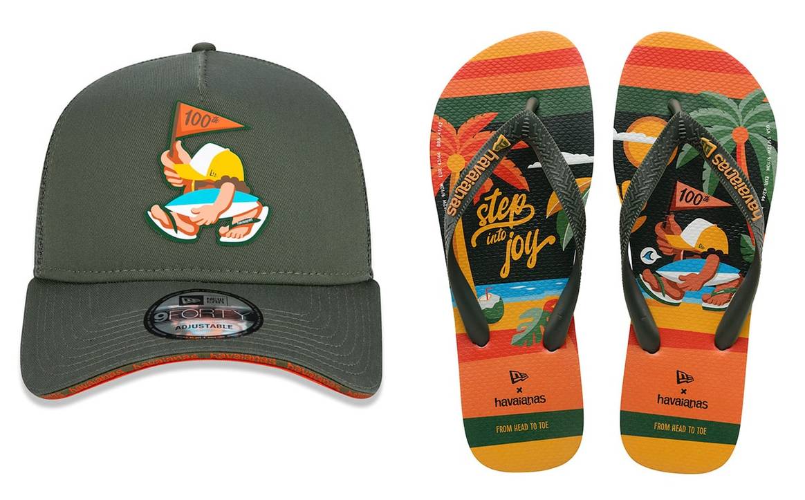 New Era e Havaianas lançam linha comemorativa Step into Joy