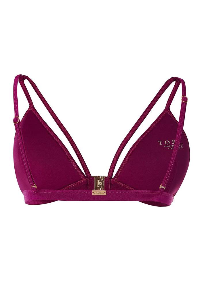 Cut Out Triangle Bikini Top | Topaz Boutique Swim
