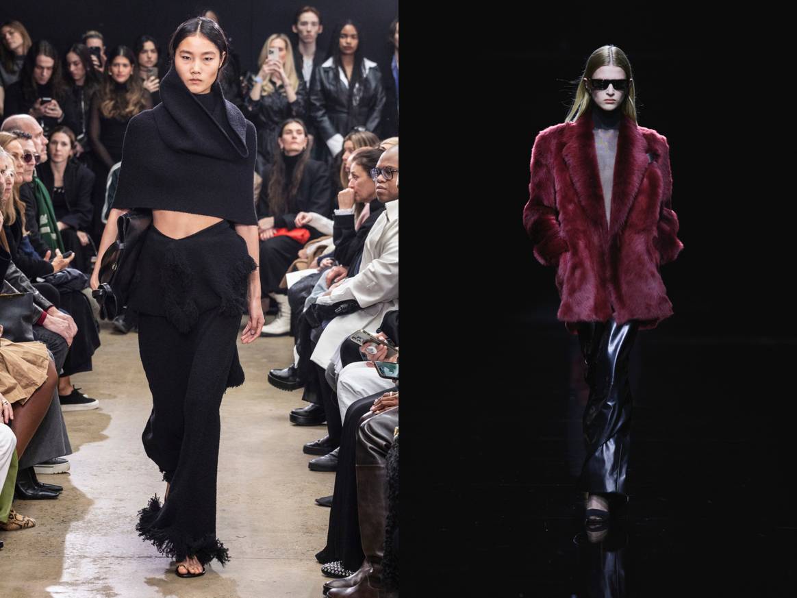 Proenza Schouler (left), Khaite (right)