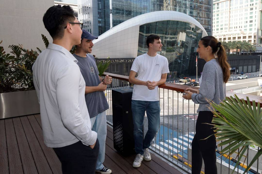 SKEMA students on the Dubai business school campus