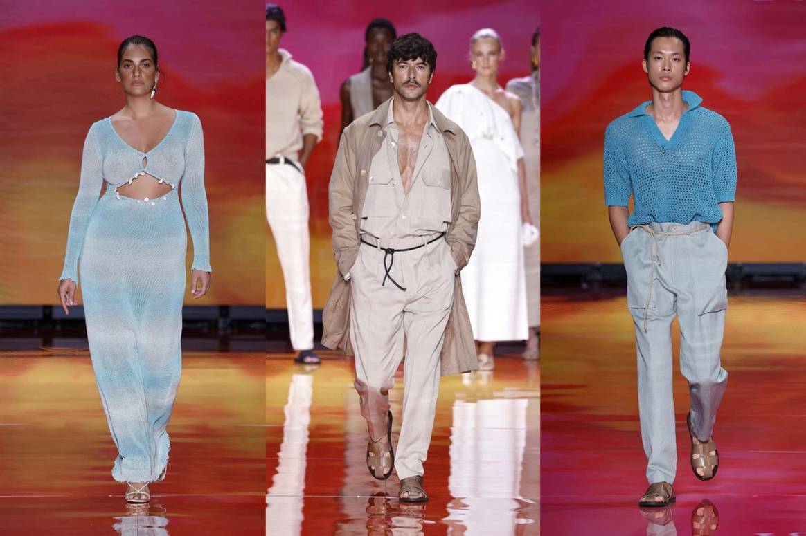 Imágenes colección SS23 de Pedro del Hierro en MBFW Madrid, por cortesía de Ifema