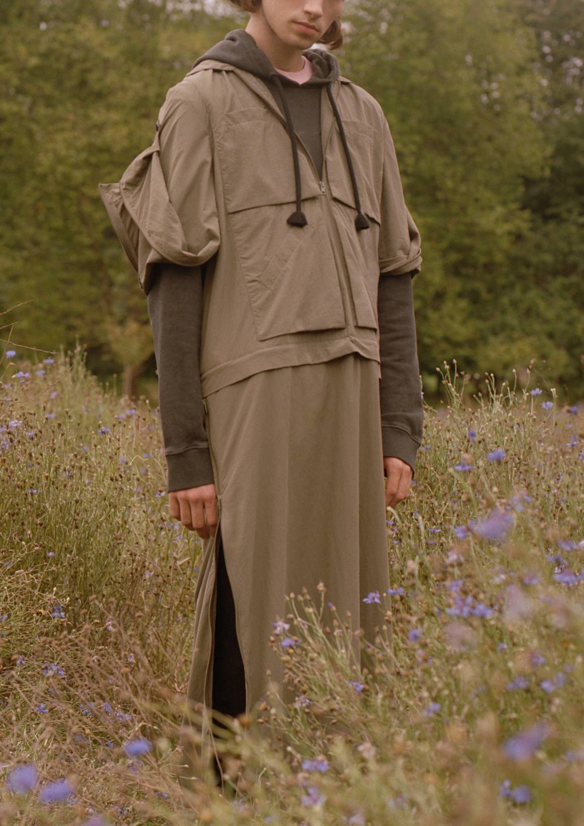 Lange Canvas Jacke von Saif Ud Deen. Foto: Mr Porter