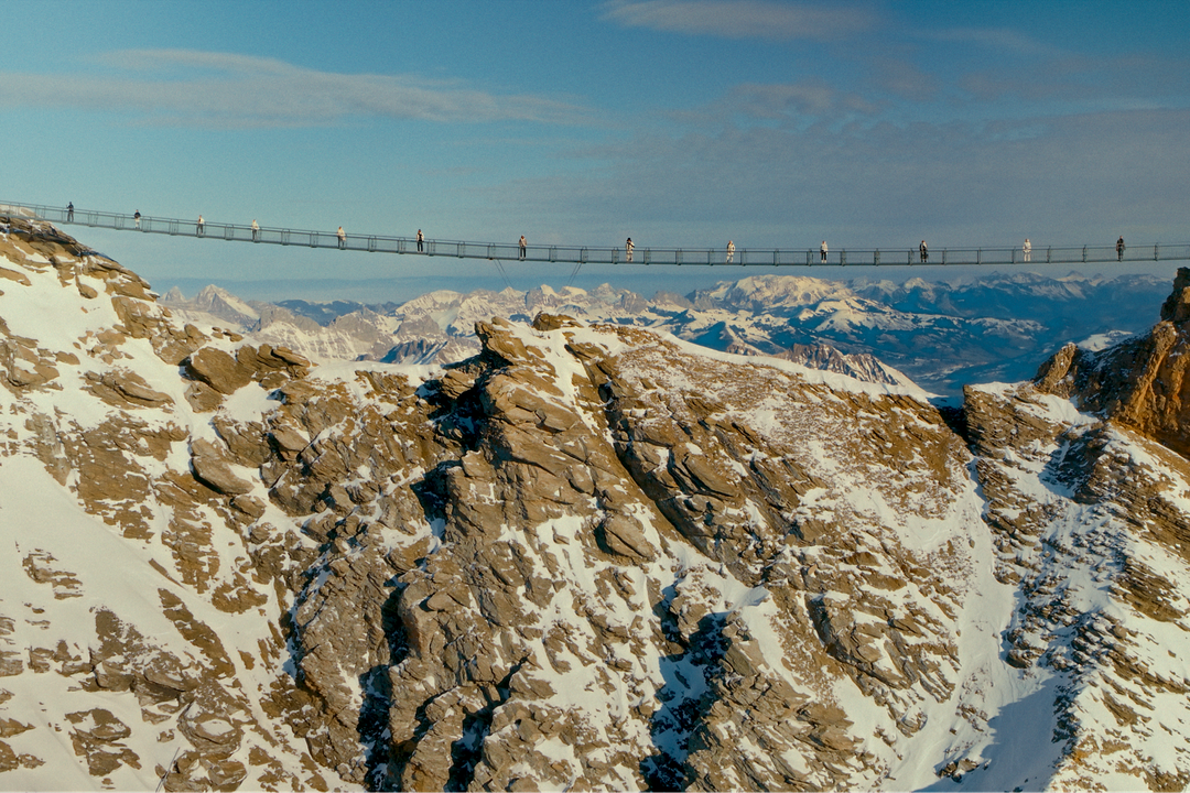 Guess ‘Winter Project’ catwalk show at Glacier 3000