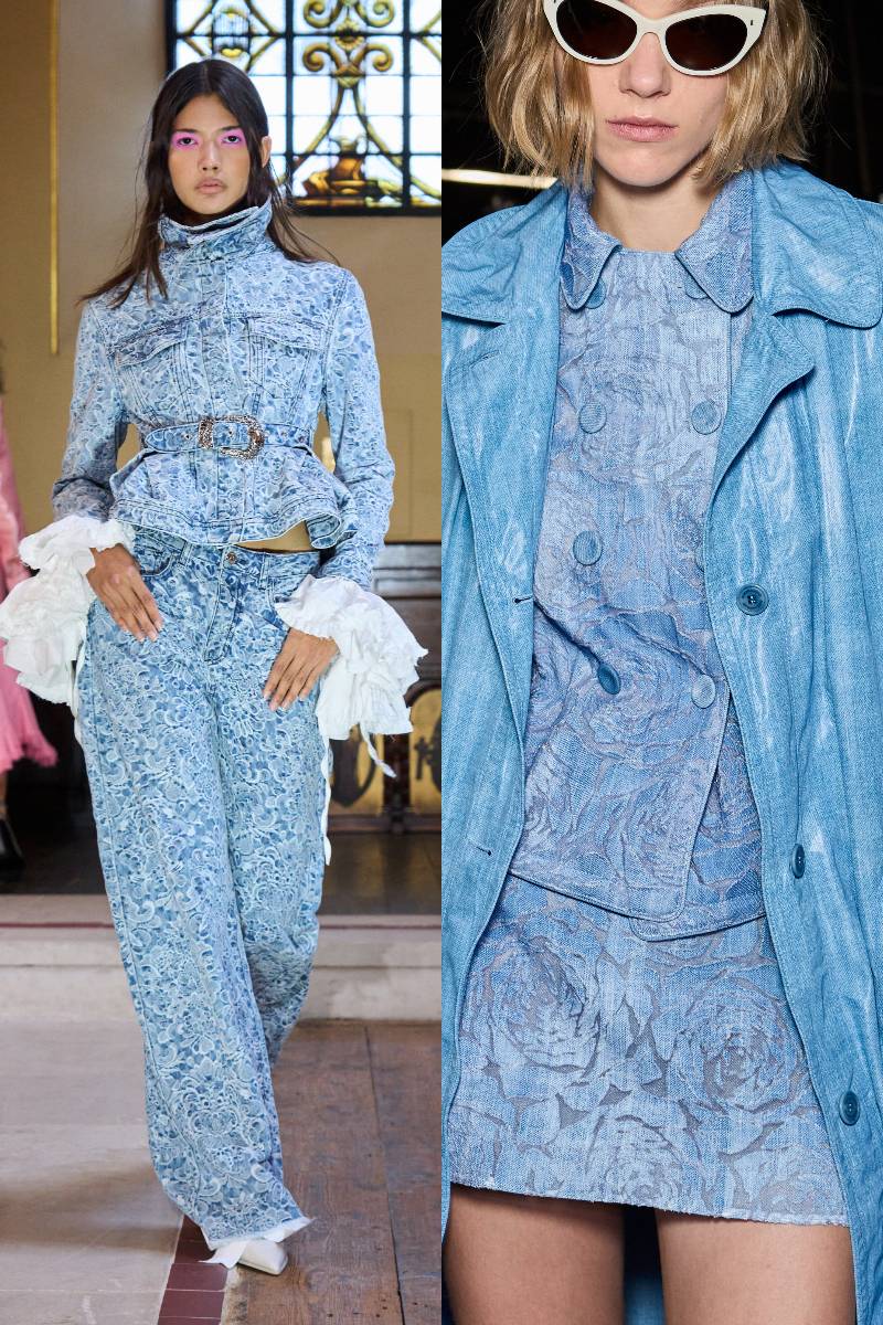 Marques Almeida SS25 (izquierda), Ermanno Scervino SS25.