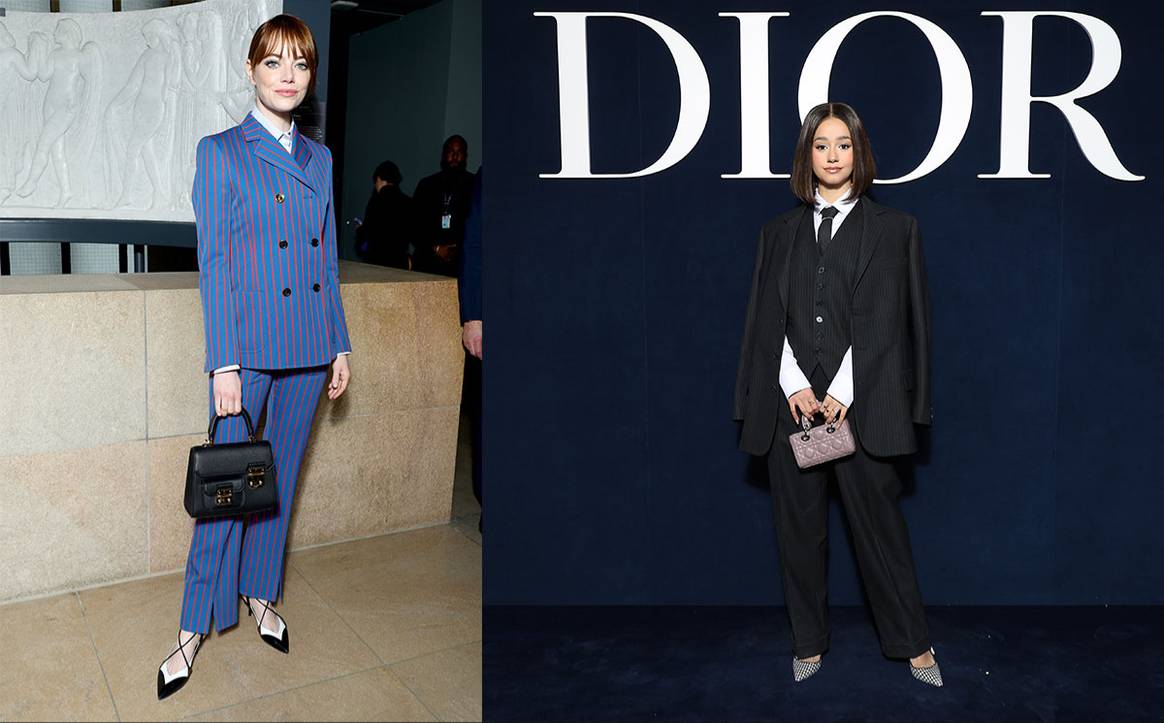 Emma Stone für Louis Vuitton und Léna Mahfouf für Dior. Bilder: Louis Vuitton und Dior