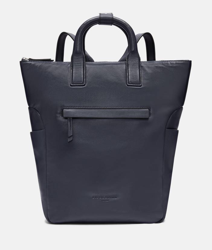 Großer Rucksack aus Schafsleder - blau | liebeskind berlin