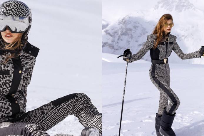 【BALMAIN】+ rossignol quilted プリント ski パンツ rossignol パンツ ski 【BALMAIN】+ quilted プリント