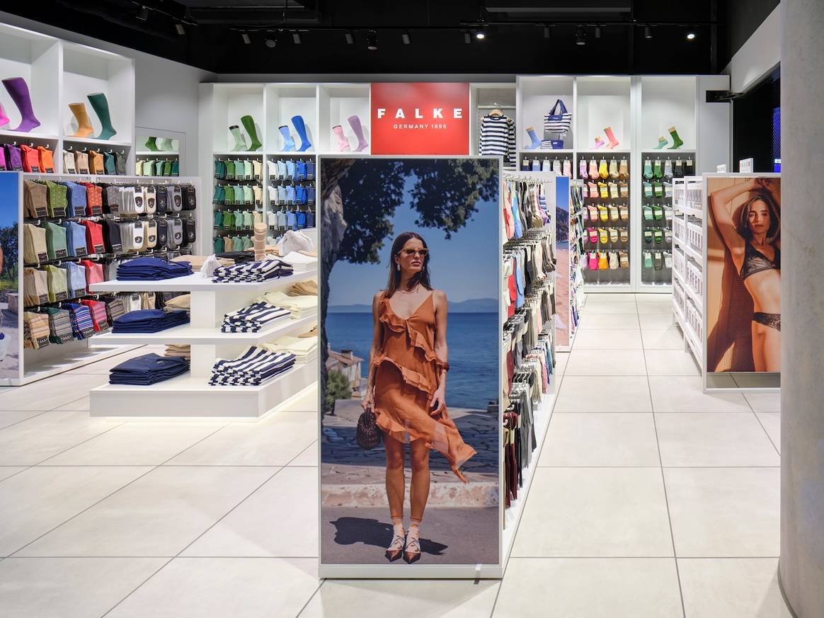 View of the new Falke store in Frankfurt Airport Image: Falke