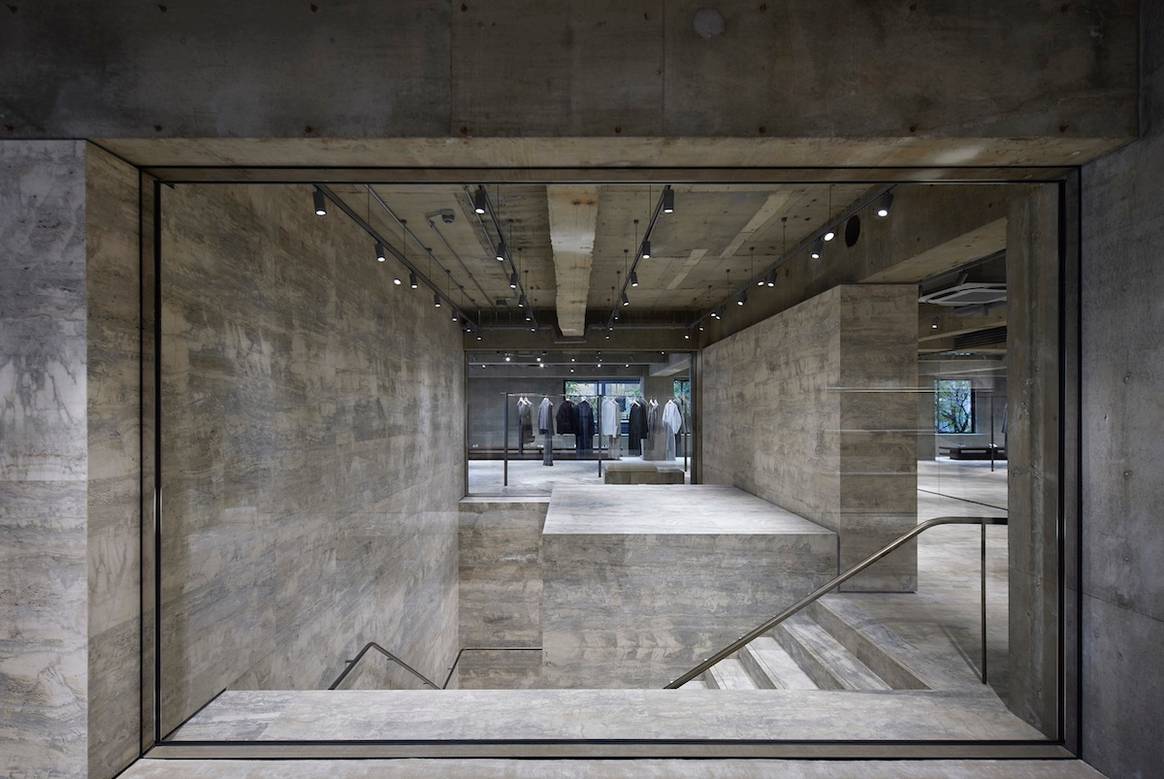 View of the new Jil Sander store in Tokyo