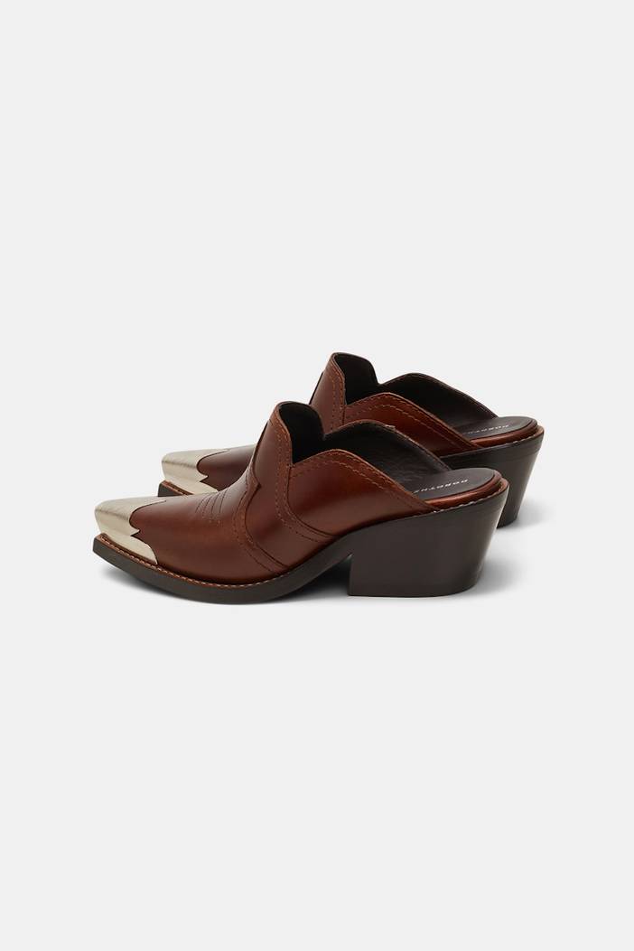 Calfskin mules with Western toe cap | dorothee schumacher