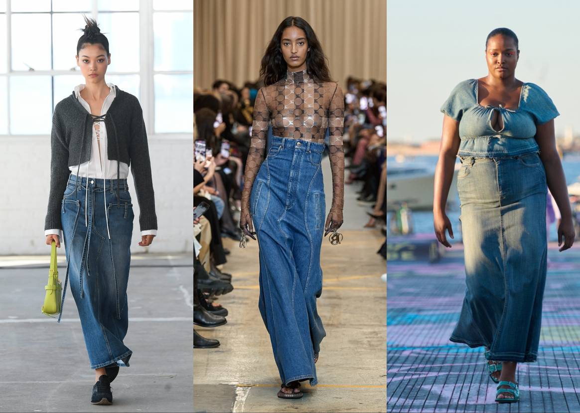 Credits from left to right: Altuzarra via CatwalkPictures, Burberry via CatwalkPictures, Ganni