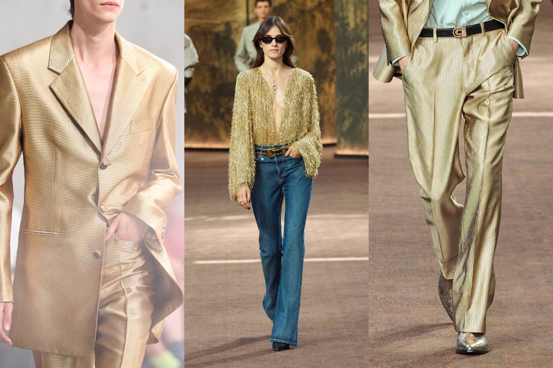 Sin. Saint Laurent Pe 27. Centro e dx. Amiri Pe 27.