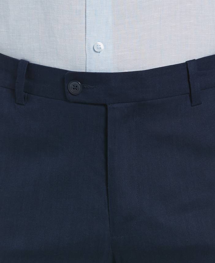 Men's Linen Blend Stretch Flat-Front Shorts | Cubavera