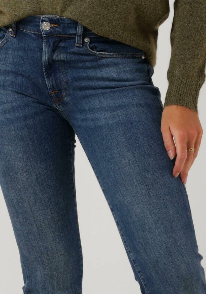 Bootcut Jeans Bootcut Slim Illusion Outer Dunkelblau Damen | 7 For All Mankind