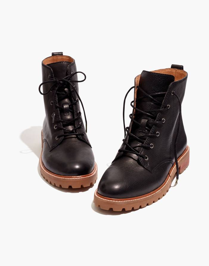The Clair Lace-Up Boot in Leather | Madewell