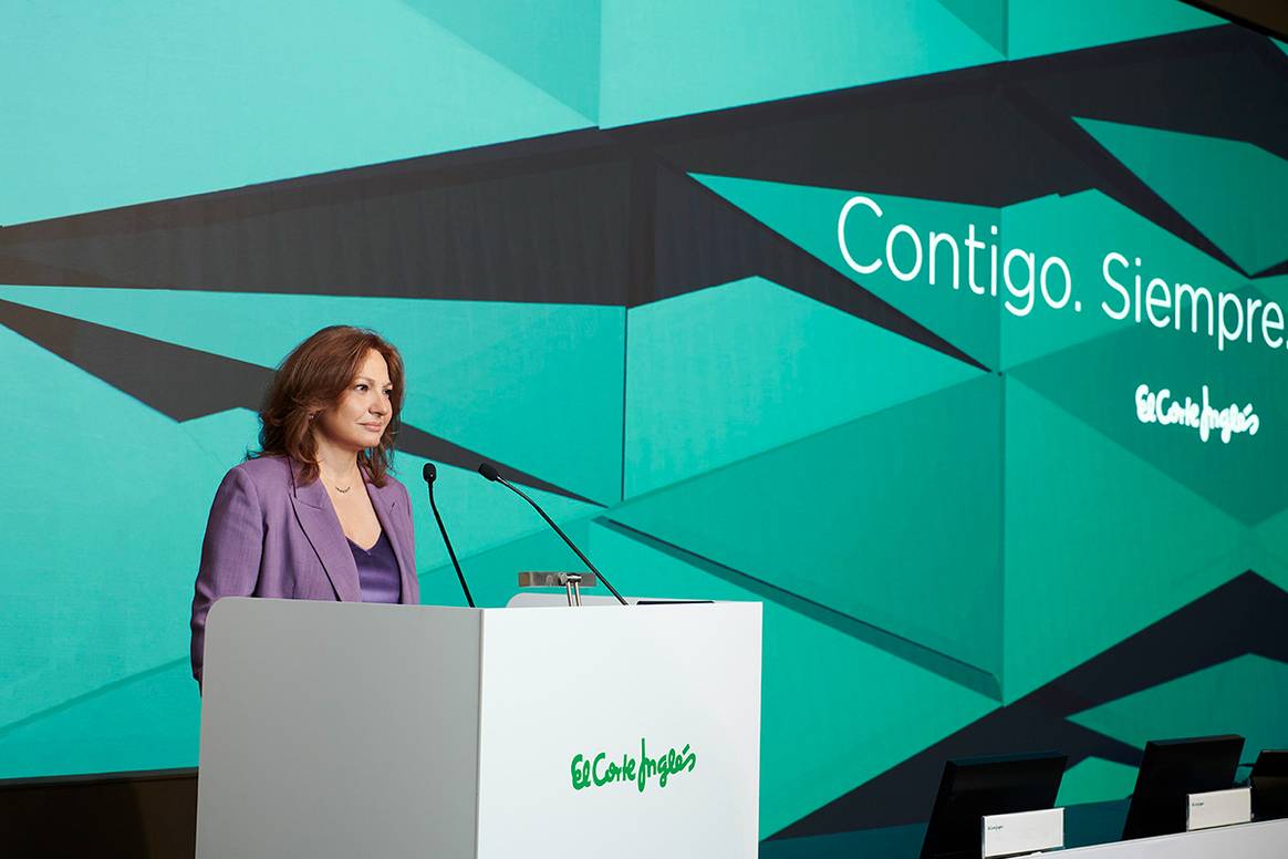 Marta Álvarez, presidenta con funciones ejecutivas de El Corte Inglés, durante la Junta de Accionistas de la compañía celebrada el 21 de julio de 2023 en Madrid.