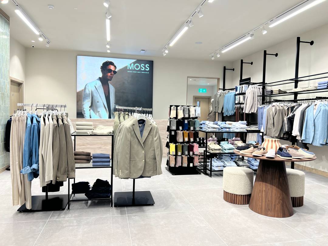 Moss' refurbished Oxford Street West flagship store.