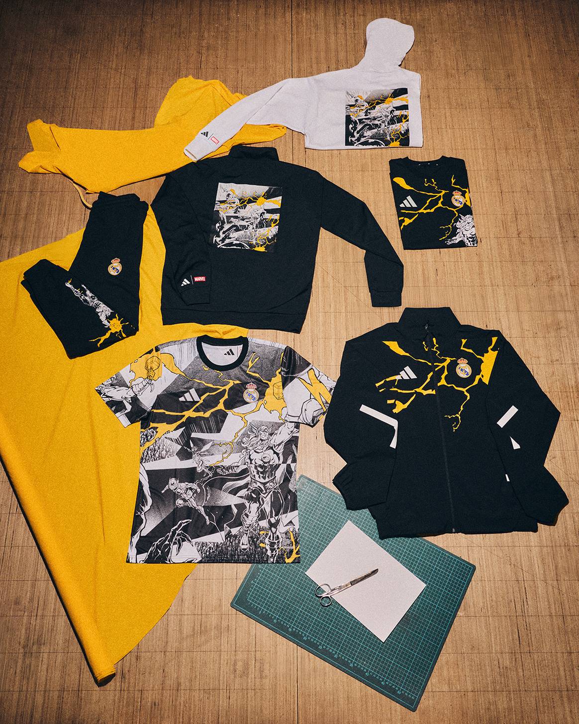 Colección cápsula colaborativa Marvel x Adidas x Real Madrid CF.