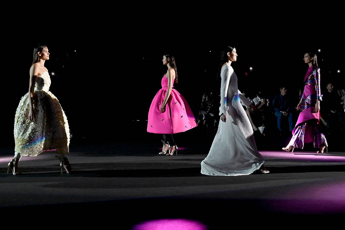 Desfile de Odette Álvarez durante la pasada 77ª edición de MBFW Madrid.