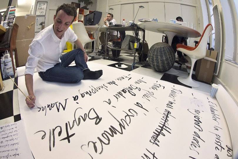 Fashion's favorite calligrapher kept busy during PFW