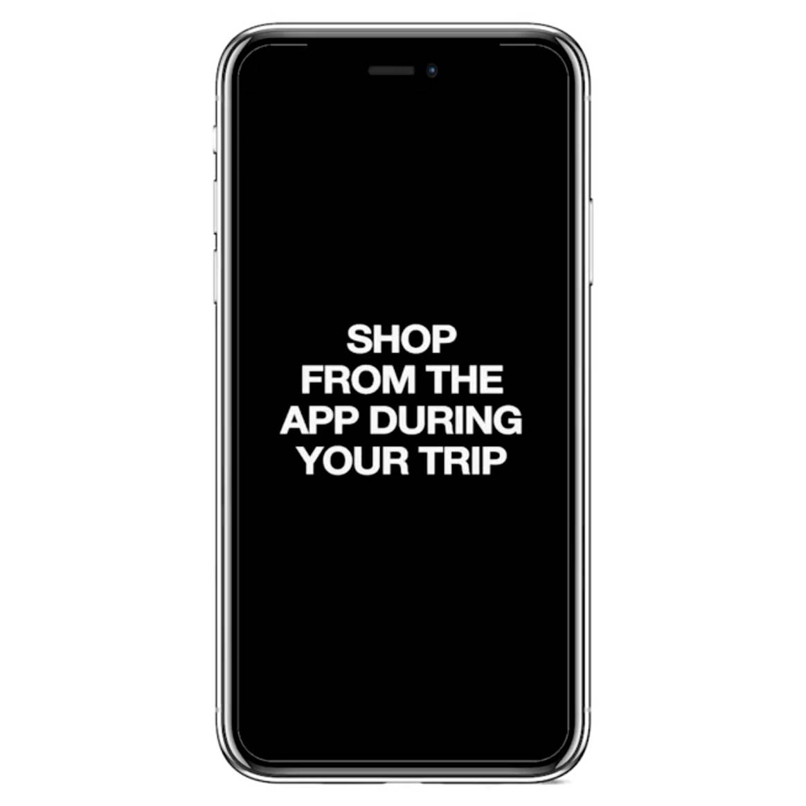Mensaje explicativo sobre las funciones del nuevo “Travel Mode” de Zara.