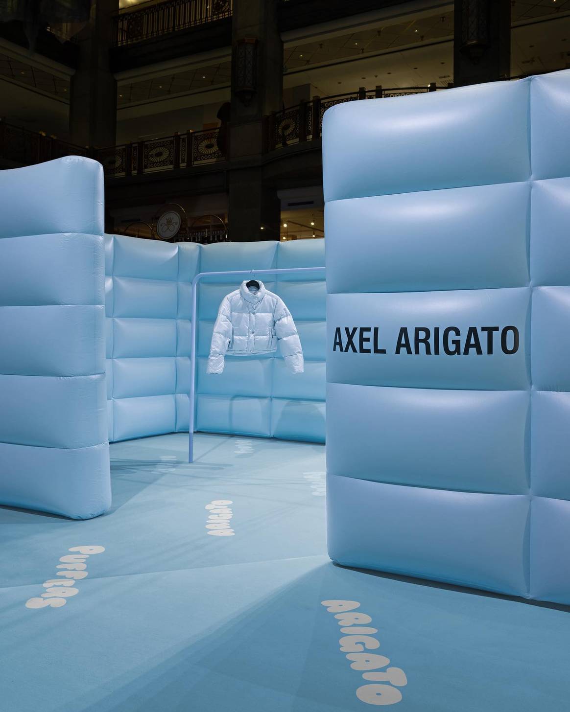 Axel Arigato Puffer Pop-Up, NK Stockholm.