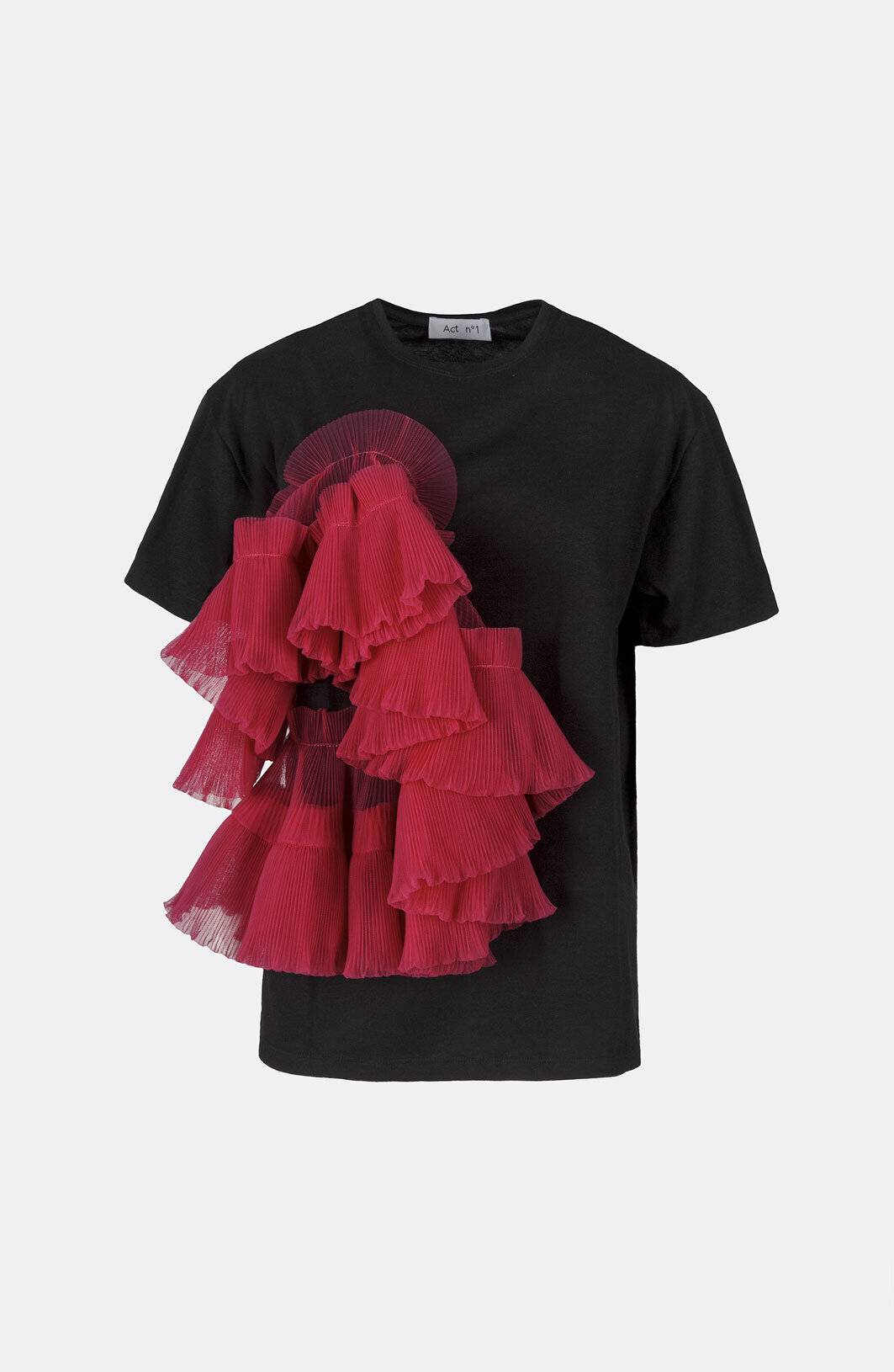 Plisse Ruffles t-shirt/actn1.com