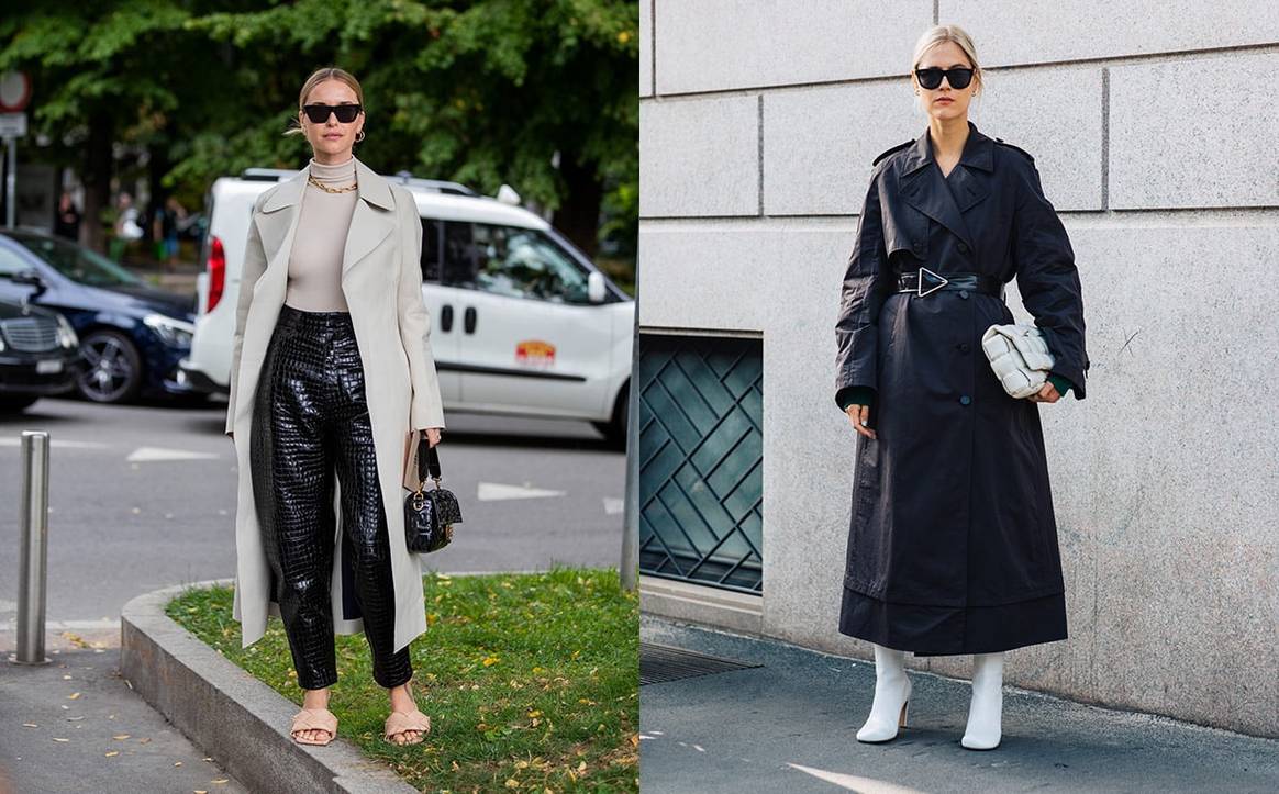 Influencers Linda Tol en Pernille Teisbaek droegen tijdens SS20 Fashion Week bestsellers van Bottega Veneta, te weten de Padded Casette tas uit de najaarscollectie van 2019 en Lido sandalen met hak uit de pre-spring 2020 collectie. Beeldcredit: eigendom Bottega Veneta. Accessoires geïnspireerd op deze (en andere) Bottega Veneta items zijn in 2022 nog steeds in de mode.