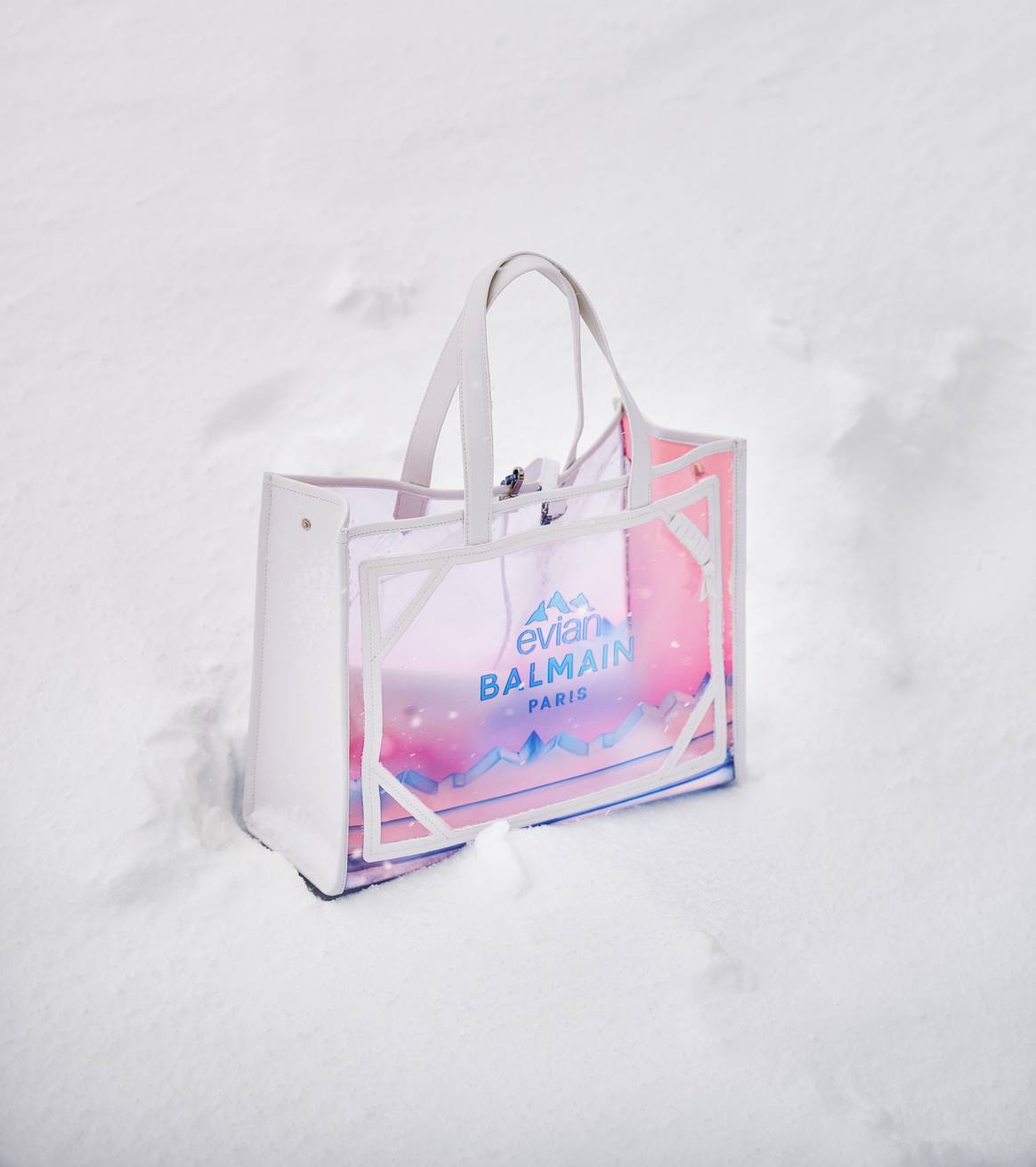 Image: Evian; Balmain x Evian collection of ready-to-wear and accessories