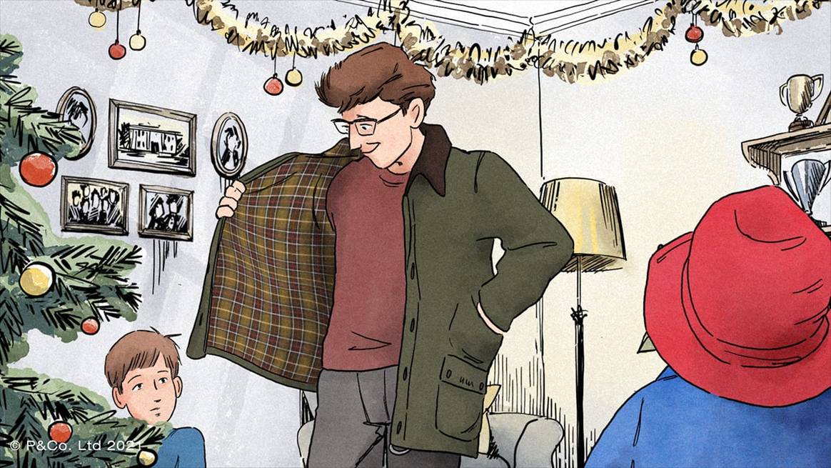 Barbour teams up with Paddington for Christmas campaign