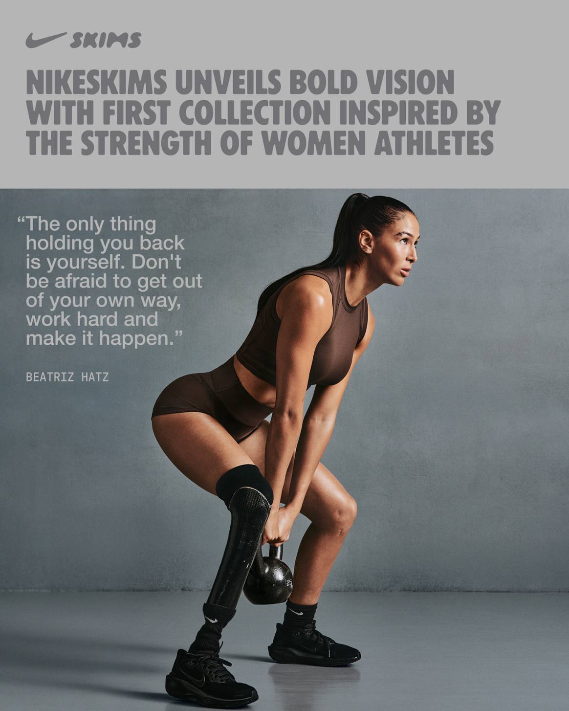 NikeSkims campaign imagery.