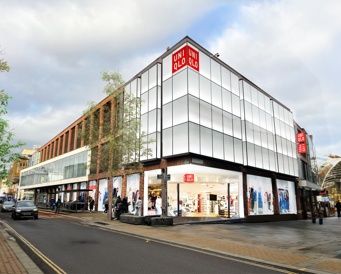 Uniqlo Bristol store rendering.