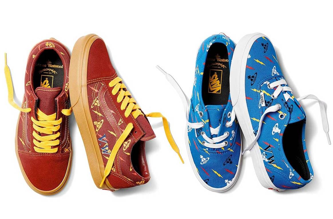 24cm Vivienne Westwood VANSコラボスニーカー コラボ 送関込 VIVIENNE WESTWOOD × VANS STYLE 53 23～30㎝ (Vivienne