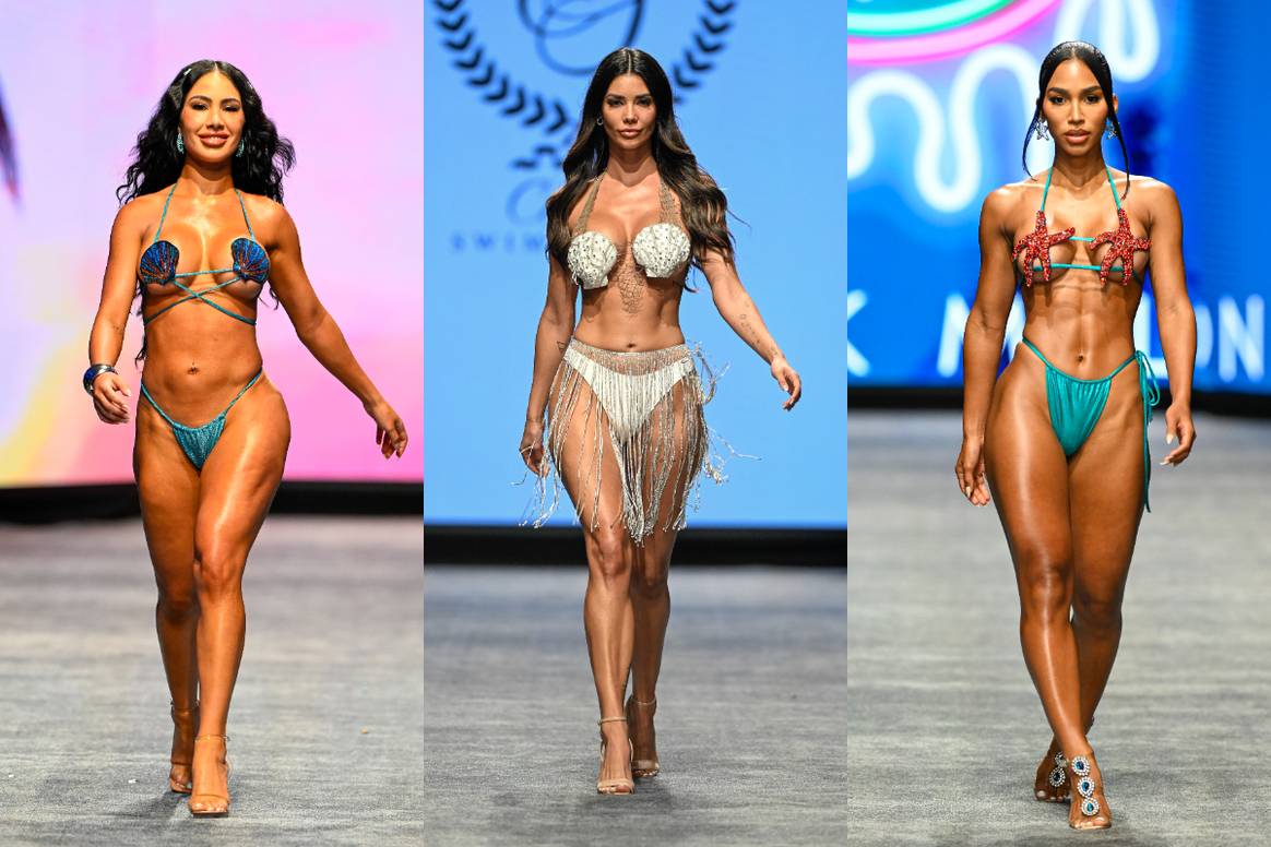 SS24 Miami Swim Week. (From left) Diva Couture, Cirone Swim and Pink Melon Swimwear.