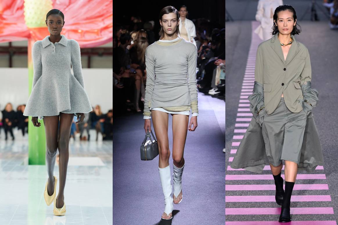 SS23 Kollektionen. Fotos: Loewe, Miu Miu, Baum und Pferdgarten