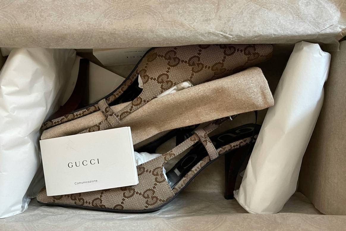 Illustrative stock photo resale: Gucci heels