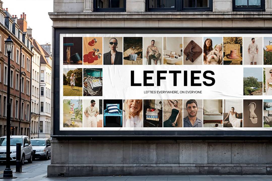 Campaña promocional de Lefties con la nueva imagen corporativa de la cadena presentada en mayo de 2025.