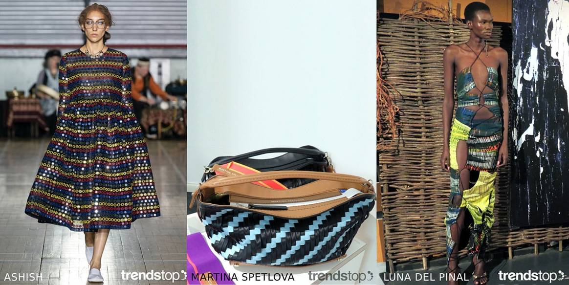 Bilder mit freundlicher Genehmigung von Trendstop, von links
nach rechts: Ashish, Martina Spetlova, Luna Del Pinal, alle Frühjahr/Sommer
2020