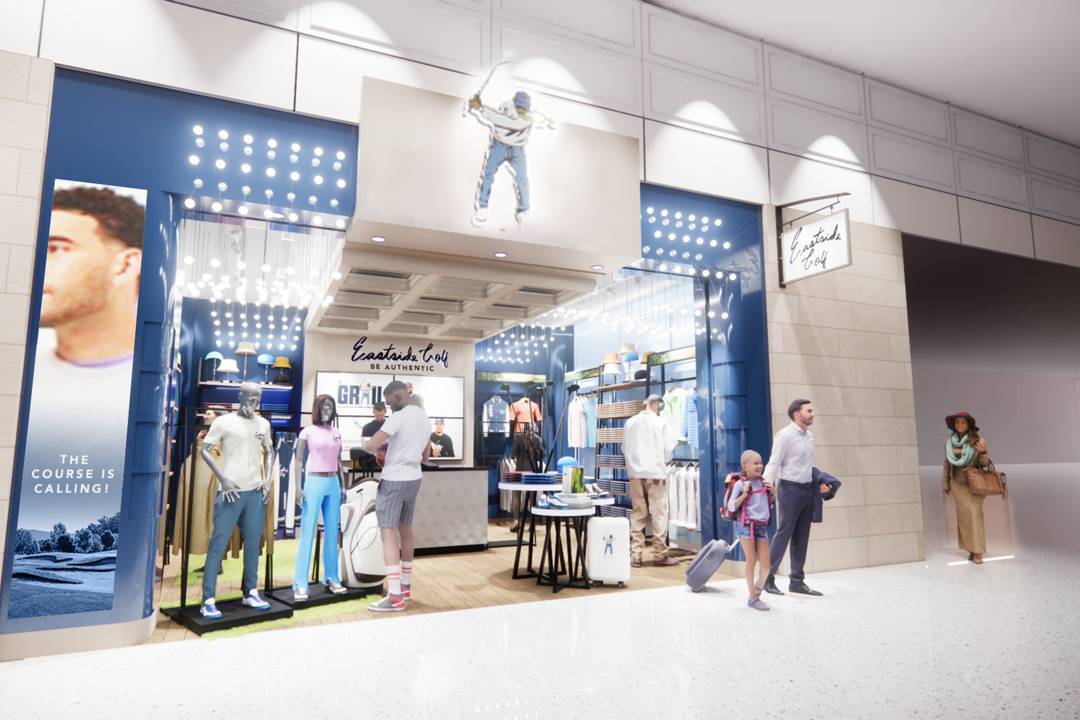 Eastside Golf's new store located at the Detroit Metropolitan Airport (DTW), Terminal A, Gate 34